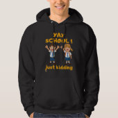 lustiger Hoodie "YAY SCHOOL" (Vorderseite)