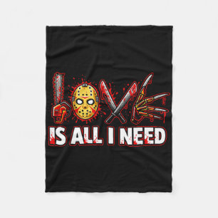 Lustiger Horror Liebe Ist Alles Was Ich Brauche Sl Fleecedecke