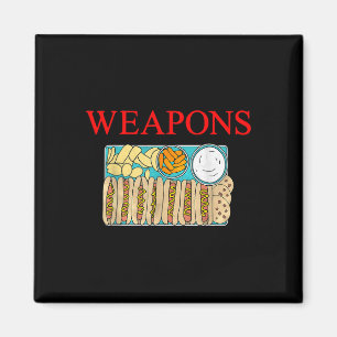 Lustiger Hot Dog Und Snack Retro Vintage - Waffen Magnet
