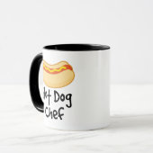 Lustiger Hotdog-Koch, der Geschenk kocht Tasse (Vorderseite Links)