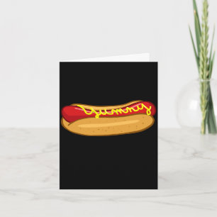 Lustiger Hotdog-Liebhaber-Auftritt  Karte