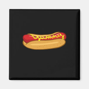 Lustiger Hotdog-Liebhaber-Auftritt  Magnet