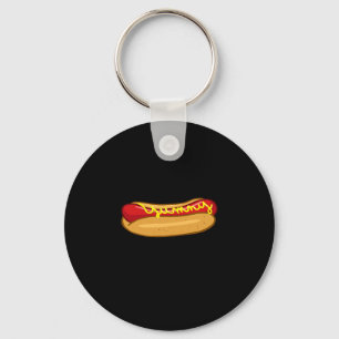 Lustiger Hotdog-Liebhaber-Auftritt Schlüsselanhänger
