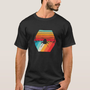 Lustiger Hubschrauberpilot Herzschlag Retro Vintag T-Shirt
