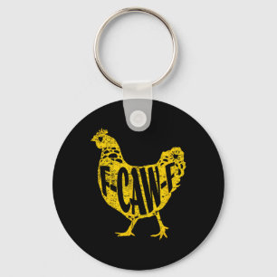 Lustiger Huhn F-caw-f Henne Geflügel Hahn Stall Mä Schlüsselanhänger