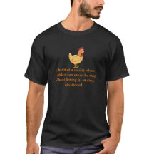 Lustiger Huhn-Überfahrt-Straßen-T - Shirt