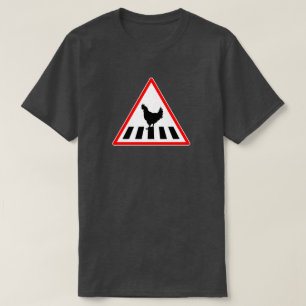 Lustiger Huhn überquert Straße T-Shirt