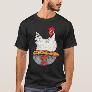Lustiger Hühnchen-Pie Mathe-Geek Mathe-Nerd Pi-Ta T-Shirt
