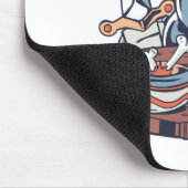 Lustiger Hühner-Essens-Wortwitz Mousepad (Ecke)