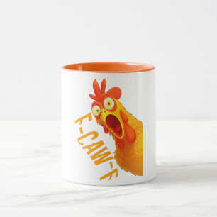 Lustiger Hühner-F-Caw-F-Becher Halloween-Hahn-Ra Tasse