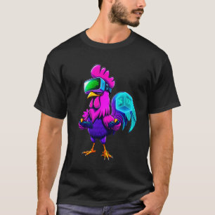 Lustiger Hühner-Gaming-Tag Hahn Farm Bauern Jungen T-Shirt