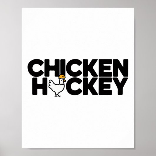 Lustiger Hühner-Jockey-Stacked-Repeat-Fun-Gag-Meme Poster (Vorne)