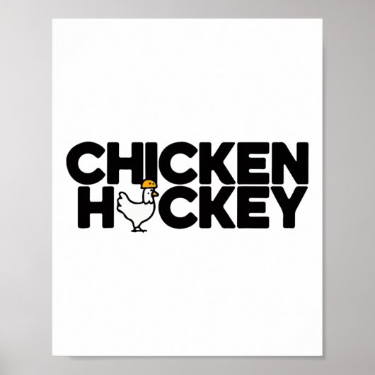 Lustiger Hühner-Jockey-Stacked-Repeat-Fun-Gag-Meme Poster (Vorne)