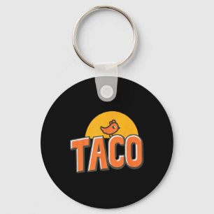Lustiger Hühner-Meme Trendiger Taco Trump immer Hu Schlüsselanhänger
