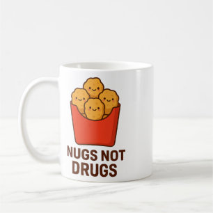 Lustiger Hühner-Nugget-Humor, Nugs keine Drogen _1 Kaffeetasse