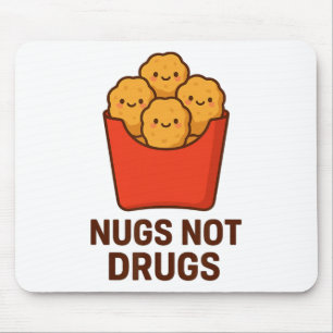 Lustiger Hühner-Nugget-Humor, Nugs keine Drogen _1 Mousepad