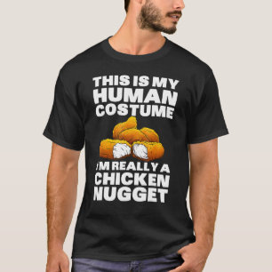 Lustiger Hühner-Nugget-Kostüm für Kinder Mode Nugg T-Shirt