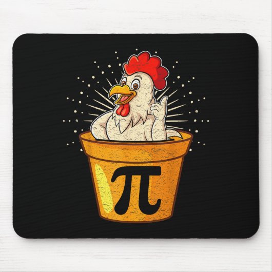 Lustiger Hühner-Topf-Mathe-Witz für Lehrer Schüler Mousepad (Vorne)