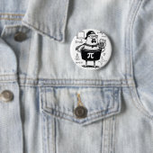 Lustiger Hühner-Topf-Rechner Mathematiklehrer Button (Beispiel)