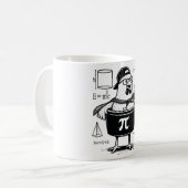 Lustiger Hühner-Topf-Rechner Mathematiklehrer Kaffeetasse (Vorderseite Links)