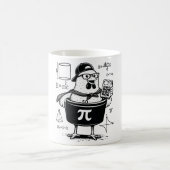 Lustiger Hühner-Topf-Rechner Mathematiklehrer Kaffeetasse (Mittel)