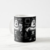 Lustiger Hühner-Topf-Rechner Mathematiklehrer  Kaffeetasse (Vorderseite Links)