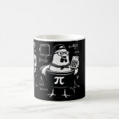 Lustiger Hühner-Topf-Rechner Mathematiklehrer  Kaffeetasse (Mittel)