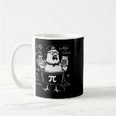 Lustiger Hühner-Topf-Rechner Mathematiklehrer Kaffeetasse (Links)