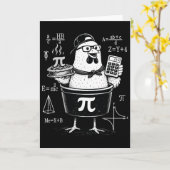 Lustiger Hühner-Topf-Rechner Mathematiklehrer Karte (Gelbe Blume)
