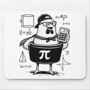 Lustiger Hühner-Topf-Rechner Mathematiklehrer  Mousepad