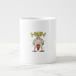 Lustiger Hühnerarsch F-Caw-F Hahn Land Henne Chi Jumbo-Tasse