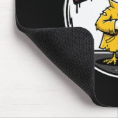 Lustiger Hühnerentwurf für Hof-Eierhändler  Mousepad (Ecke)