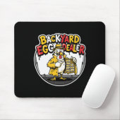 Lustiger Hühnerentwurf für Hof-Eierhändler  Mousepad (Mit Mouse)