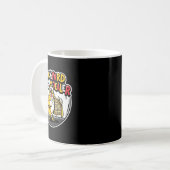 Lustiger Hühnerhof-Eierhändler-Entwurf Kaffeetasse (Vorderseite Links)