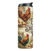 Lustiger Hühnerhof Thermosbecher (Nach links gedreht)