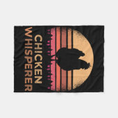 Lustiger Hühnerliebhaber Bauer Hühnerflüsterer Fleecedecke (Vorderseite (Horizontal))
