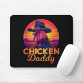 Lustiger Hühnerpapi Cowboy Hahn Bauernhof Landlebe Mousepad (Mit Mouse)