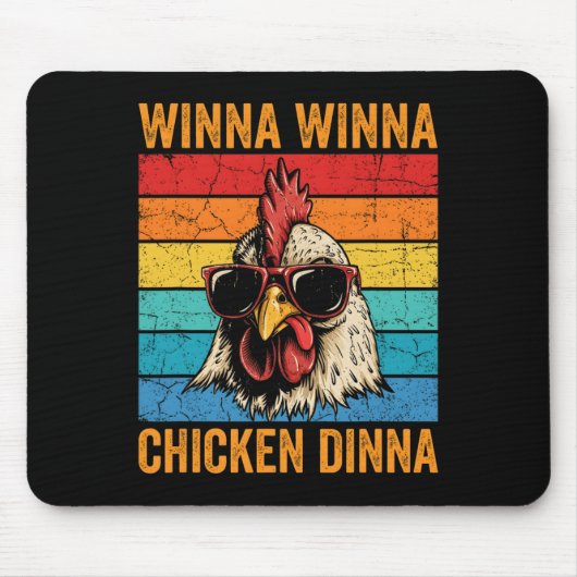 Lustiger Hühnerwitz Hennen Kleinbauer Siedler _3 Mousepad (Vorne)