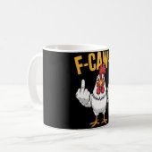 Lustiger Hühnerwitz Zitat Hahn Meme _1  Kaffeetasse (Vorderseite Links)