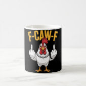 Lustiger Hühnerwitz Zitat Hahn Meme _1  Kaffeetasse (Mittel)
