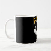 Lustiger Hühnerwitz Zitat Hahn Meme _1  Kaffeetasse (Links)