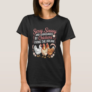 Lustiger Hühnerzüchter-Zitat Landwirtschaftsleben T-Shirt