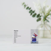 Lustiger Hummer Visitenkarte (Stehend Vorderseite)