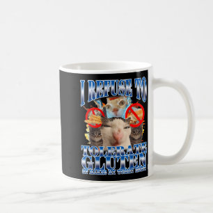 Lustiger Humor, den ich ablehne, Gluten-Katze Meme Kaffeetasse
