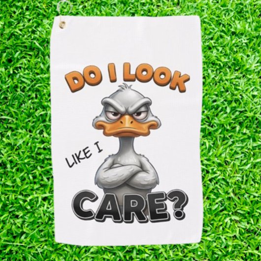 LUSTIGER Humor ENTE Golfhandtuch