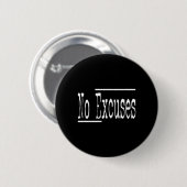 Lustiger Humor-Entschuldigungen Fitnessstudio Work Button (Vorne & Hinten)