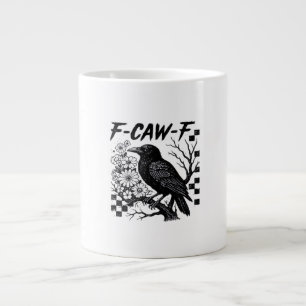 Lustiger Humor Krähe Gothic F-Caw-F Essential Jumbo-Tasse