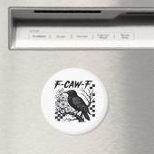 Lustiger Humor Krähe Gothic F-Caw-F Essential Magnet (In Situ (Geschirrspüler))
