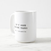 Lustiger Humor Margarita Kaffeetasse (Vorderseite Links)