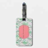 Lustiger humorvoller Kaktus-Gepäck-Gepäck-Umbau Gepäckanhänger (Rückseite vertikal)